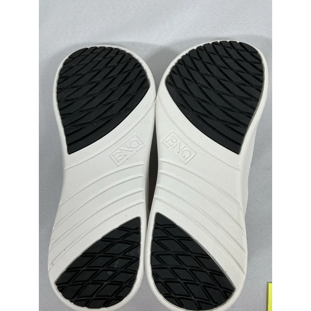 Men’s NWT BNQ Wide Lace Up Sneakers Us 11 White Mesh - Picture 7 of 8